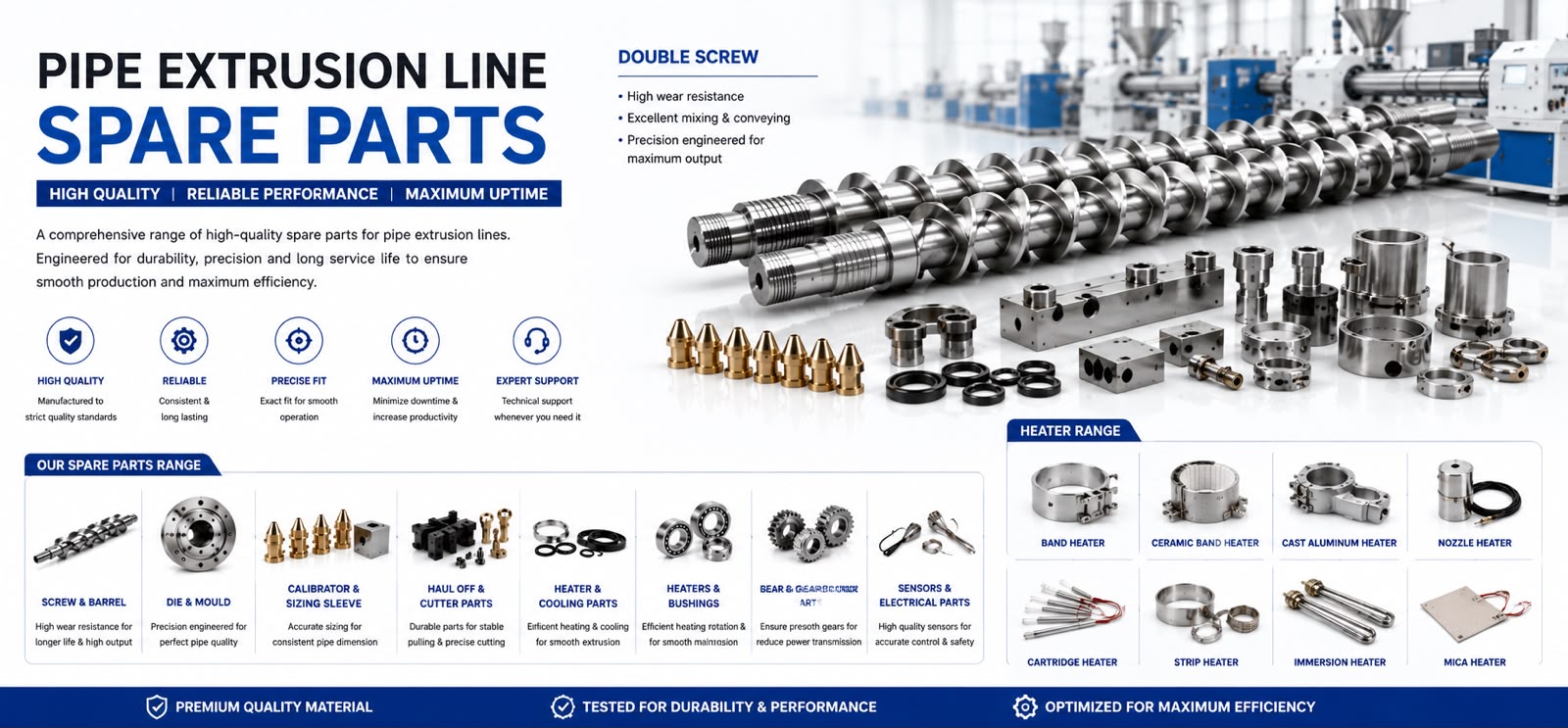 Pipe Extrusion Line Spare Parts